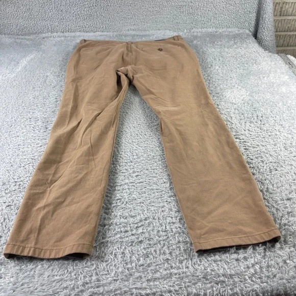 Mugsy Jeans Belmots Tan Khaki Straight Leg Casual Pants Mens 36x32 - Picture 11 of 16
